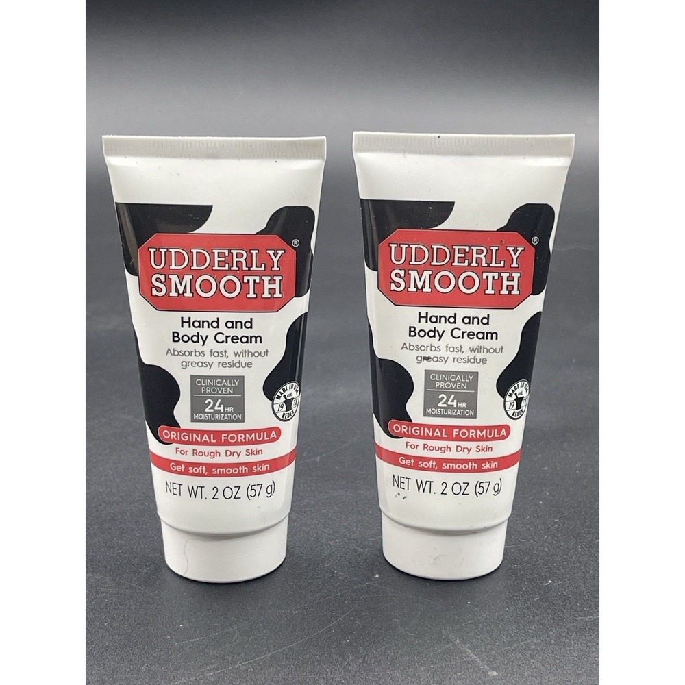 Udderly Smooth Hand Body Cream 2oz Lot of 2 Original Formula USA
